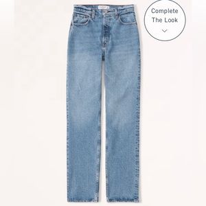 Abercrombie and Fitch 90s straight Ultra high rise jeans